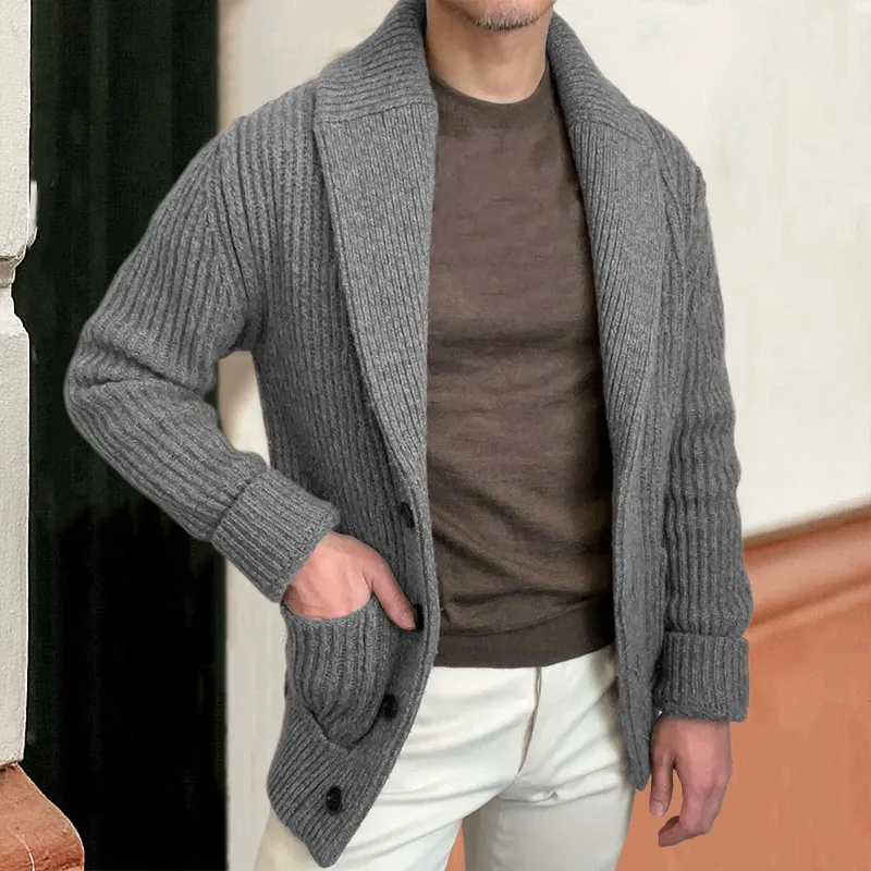 Men's Sweaters Cardigan Lapel  - Down Jacket Packable review and price