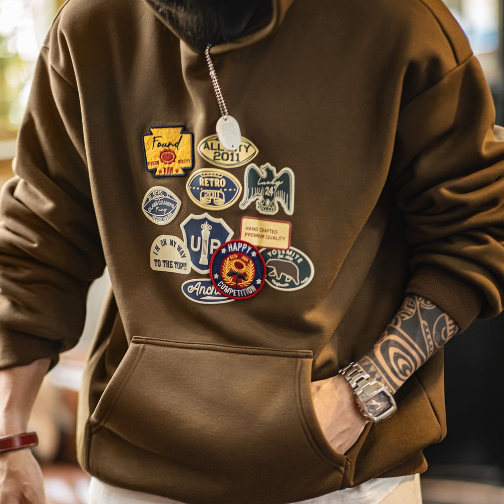 Maden Vintage Men's Embroidere - Sherpa Hoodie Fleece review and price