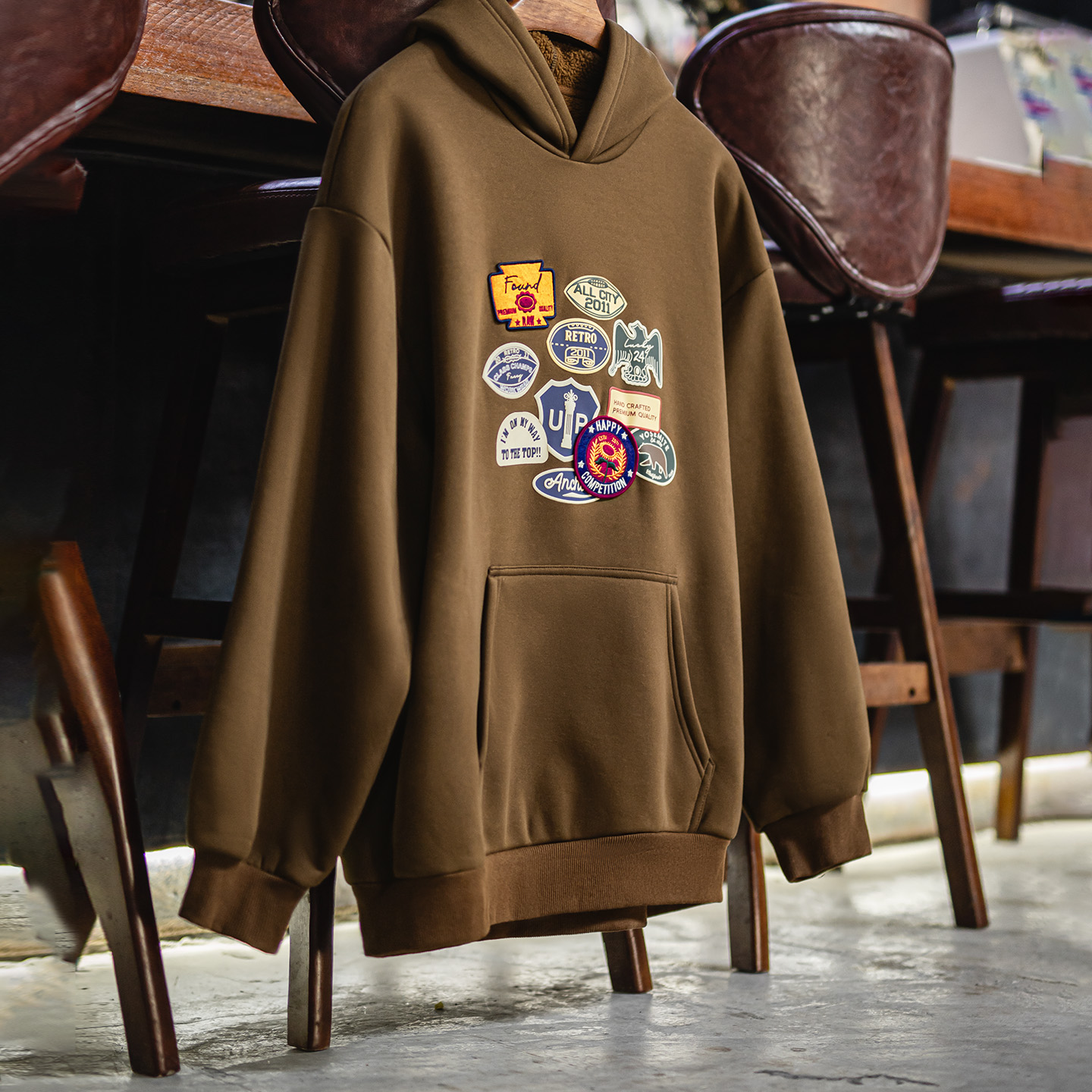 Maden Vintage Men's Embroidere - Sherpa Hoodie Fleece review and price