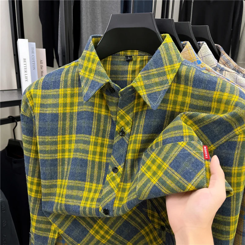 Mens Long Retro Plaid Flannel  - Flannel Shirt Lined review and price
