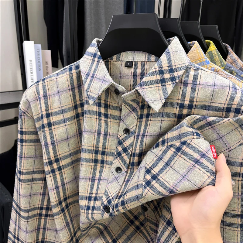 Mens Long Retro Plaid Flannel  - Flannel Shirt Lined review and price