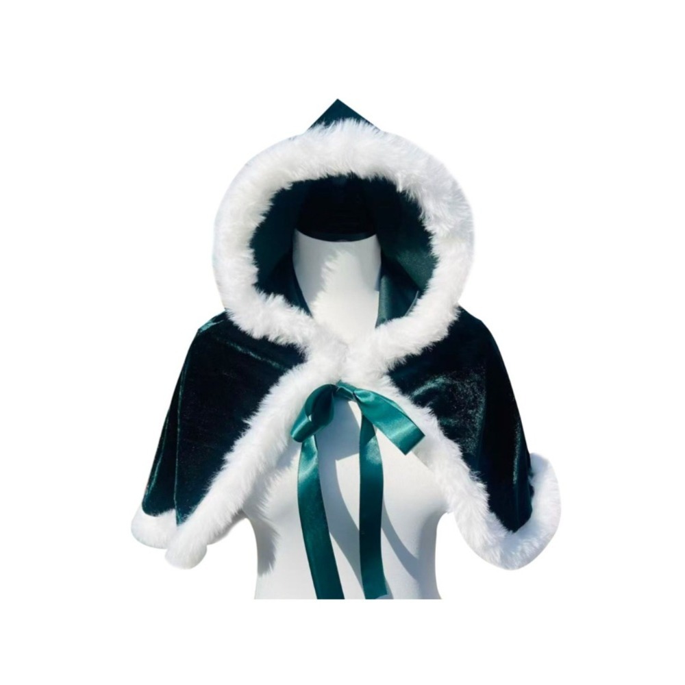 Women Christmas Velvet Hooded  - Shawl Wrap Winter review and price