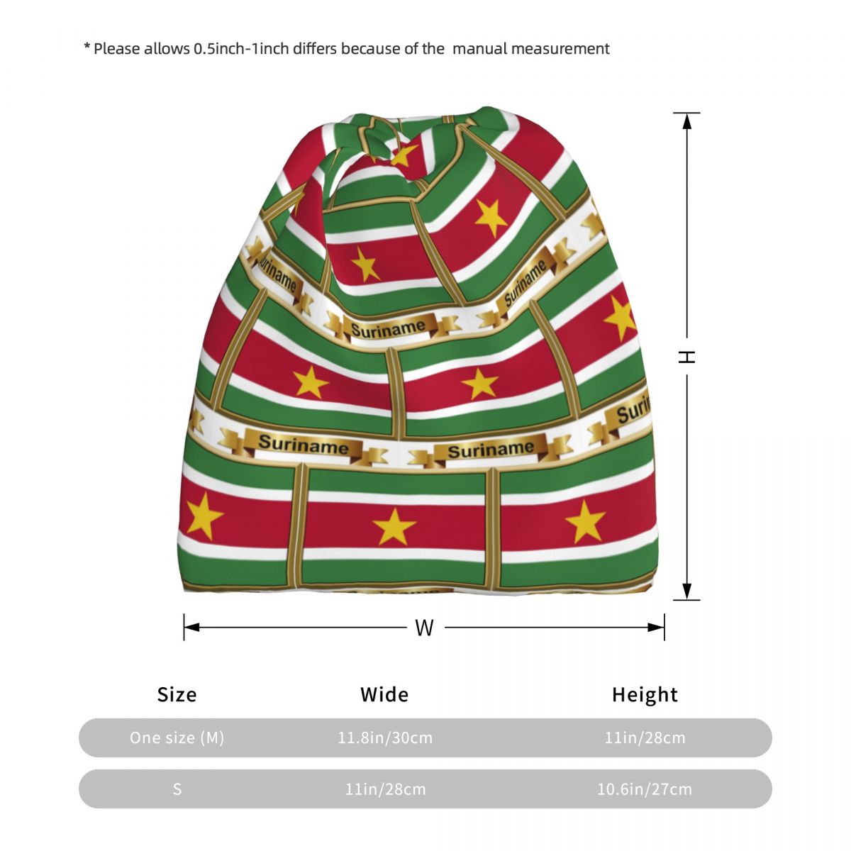 Suriname Flag Products (N) Ban - Knit Beanie Hat Warm review and price