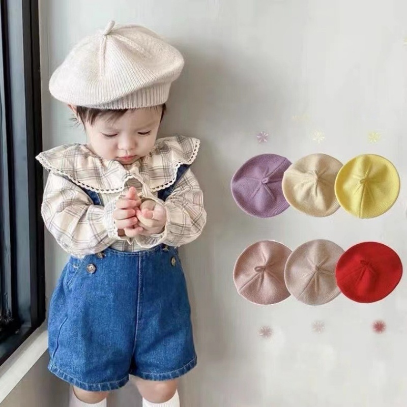 New Arrival Knitted Baby Beret - Knit Beanie Hat Warm review and price