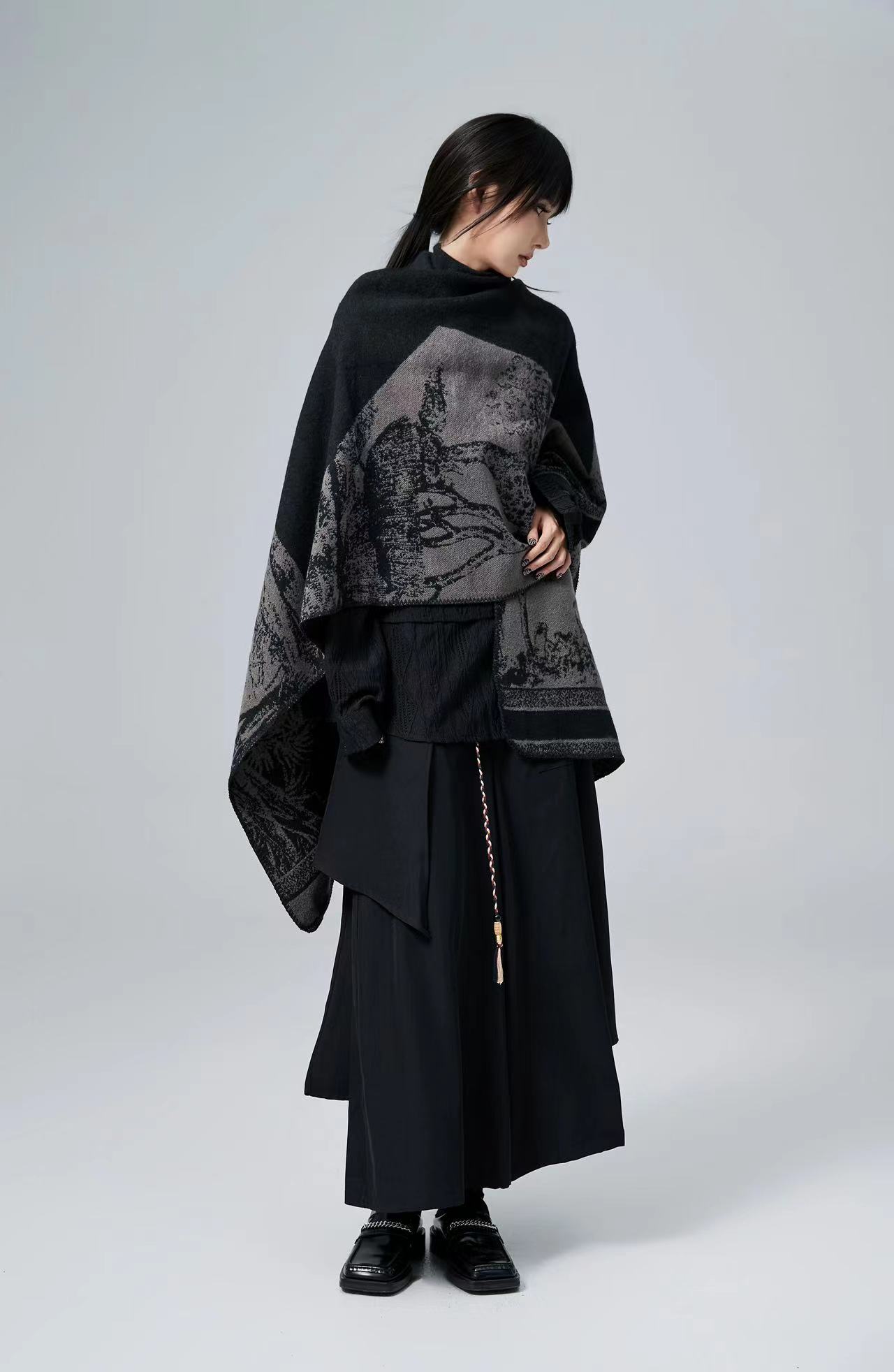 Double-Sided Knitted Cowl Neck - Shawl Wrap Winter review and price
