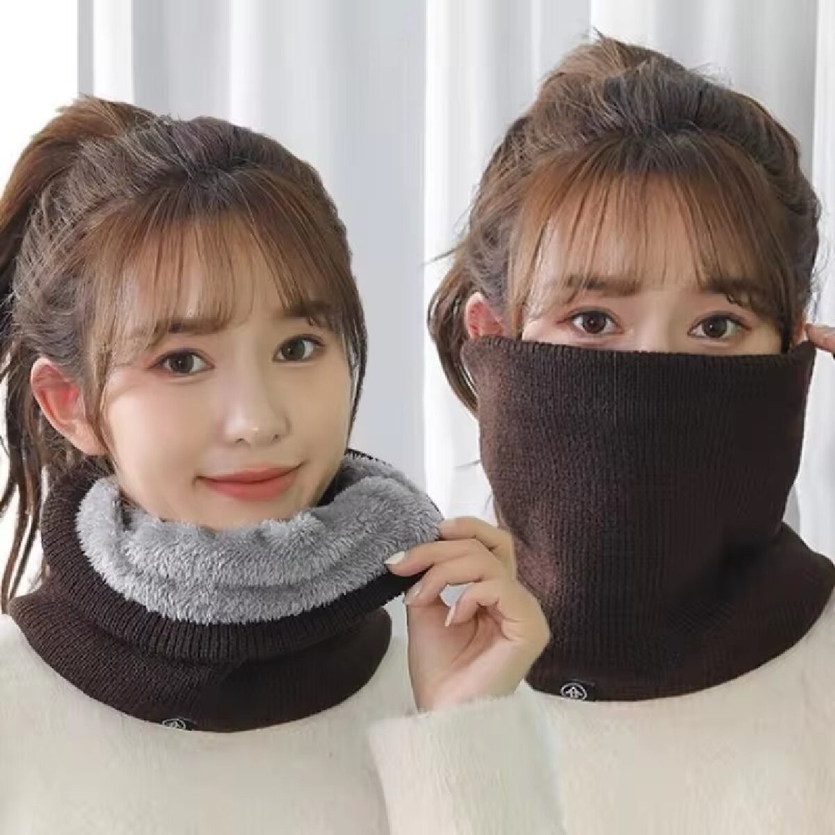 Solid Winter Plush Muffler Woo - Neck Gaiter Fleece review and price