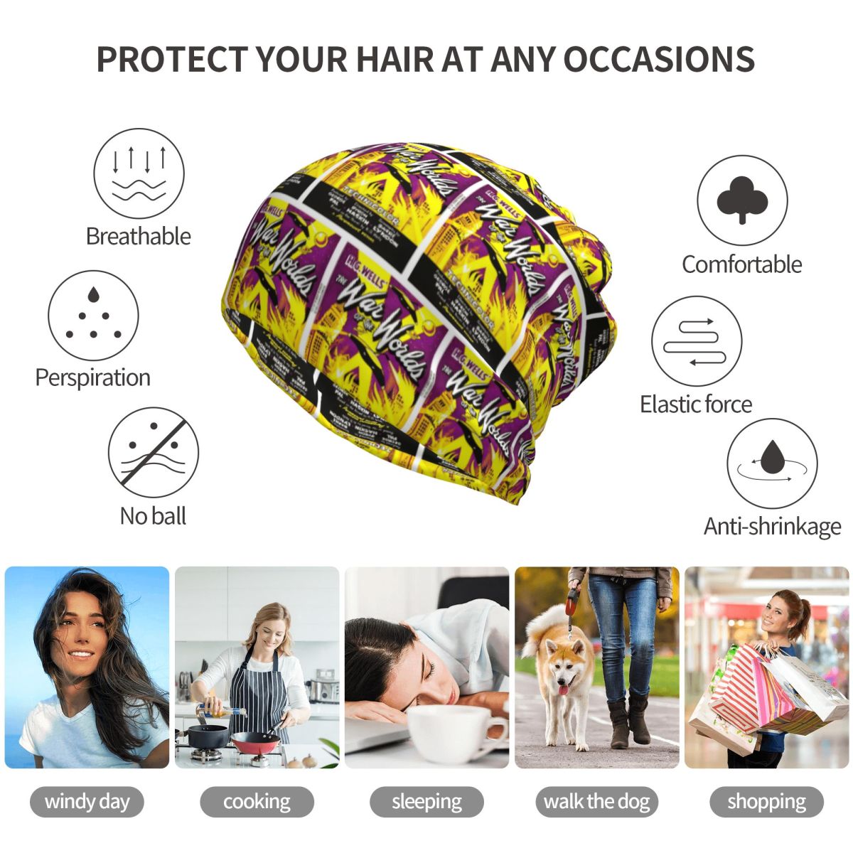 War Of The Worlds Bandana Neck - Knit Beanie Hat Warm review and price