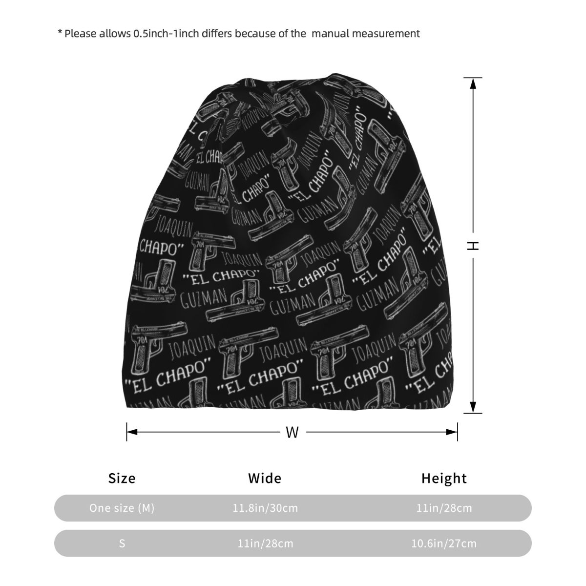 Joaquin El Chapo Guzman Narcos - Knit Beanie Hat Warm review and price
